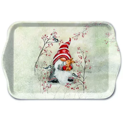 Obrázok produktu pre Vianočný podnos Podnos 13 x 21 cm Trpasličí objatie Vianočný trpaslík