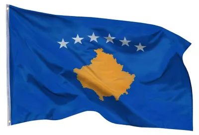 Produktbild von PHENO FLAGS Kosovo Flagge 90x150 cm – Wetterfeste Nationalflagge