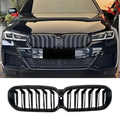 Obrázek produktu pro Mřížka chladiče pro BMW řady 5 (G30, G31), modely 2021-2023, lesklá černá barva