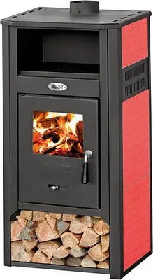 Obrázek produktu pro Krbová kamna BLIST AMBASADOR S Ceramic, 9,4 kW, červená