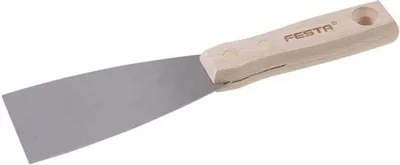 Produktbild von Spachtel Farbabstreifer mit 60 mm Klingenbreite, geschliffener Stahlklinge und Holzgriff