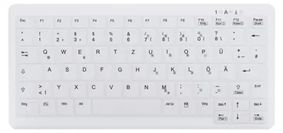 Produktbild von CHERRY AK-C4110 Tastatur USB QWERTZ Deutsch Weiß (AK-C4110F-U1-W/GE)