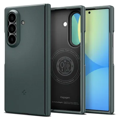 Obrázok produktu pre Spigen Air Fit Pro (Mag Fit), Ochranný obal, Samsung, Galaxy Z Fold 8 Ultra, 20,3 cm (8"), Tmavo zelená