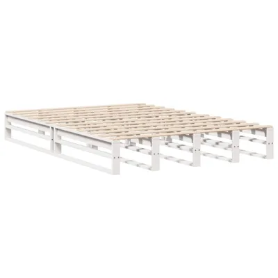 Obrázek produktu pro Postel bez matrace bílá 140 x 190 cm masivní borovice