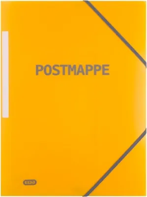 Produktbild von Eckspannermappe 'Postmappe' A4+ PP transluzent gelb Packung mit 20 Stück