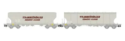 Produktbild von Jouef 2-tlg. Set Getreidesilowagen Transcéréales – Esmery-Caron Ep. V SNCF