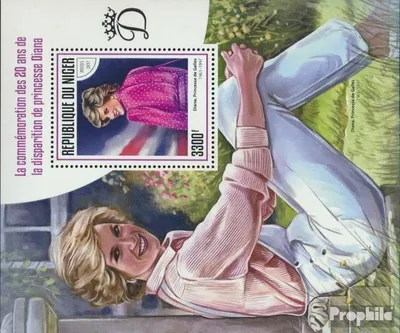 Produktbild von Briefmarken Niger 2017 Mi Block 737 (kompl. Ausg.) postfrisch Prinzessin Diana