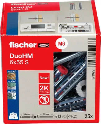 Produktbild von Fischer DuoHM 6x55 S TX 25 St.
