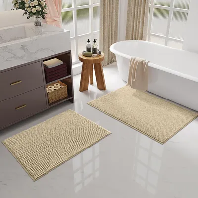Produktbild von Chenille Badmatte, rutschfest, 60 x 120 cm, für das Badezimmer