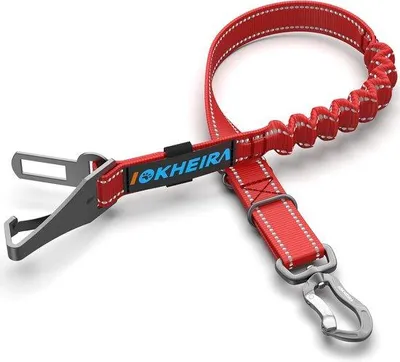 Produktbild von Famanu Hunde Sicherheitsgurt 3-in-1 verstellbar - reflektierende Bungee-Hundegurt
