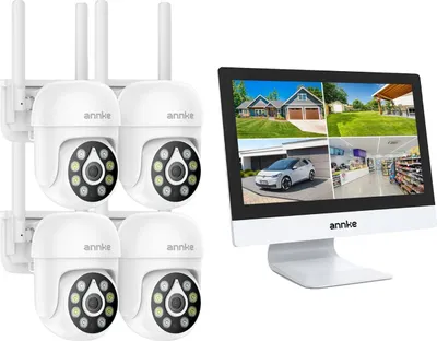 Obrázek produktu pro Bezpečnostní kamera, rozlišení 4MP, bezdrátový provoz, 4PCS 51CP 5MP PTZ
