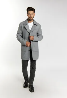 Produktbild von SAPORTA herren mantel - grau melange, M