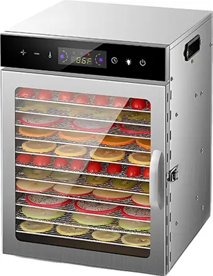 Produktbild von Lebensmittel-Dehydrator, digitale Temperaturregelung, große Kapazität, 12 Schichten