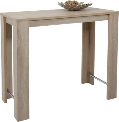 Produktbild von Hela Tische, Stehtisch Bistrotisch Frieda - Nachbildung Sonoma Eiche, Melaminbeschichtung - Winkelfuß mit Streben - Maß 120x58x108cm