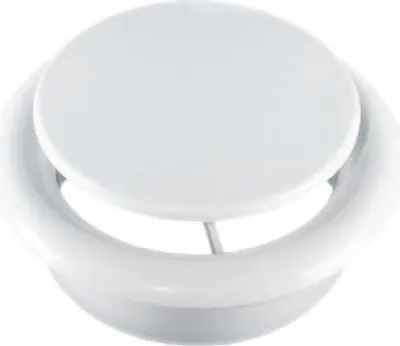 Image de Grille d'aération diamètre 100 blanc rond
