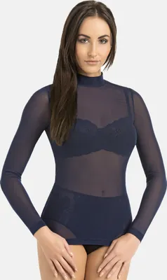 Immagine prodotto di Teyli maglia dolcevita donna in rete trasparente Glamour Donna 169320 blu M