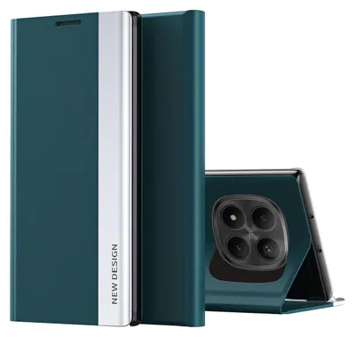 Produktbild von Hülle für Xiaomi Redmi Note 15 Pro 5G, Kunstleder Magnetisch Klapp Stand Schutzhülle Grün