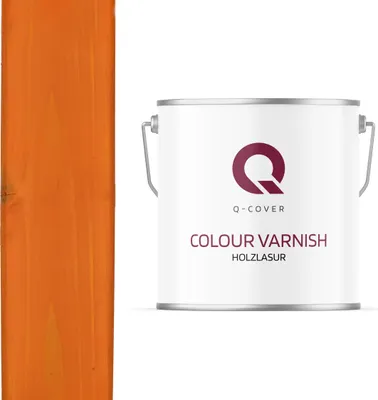 Produktbild von Holzlasur | Orange 5 L Satin Holzschutz Holzschutzlasur |  Lasur Wasserbasierte Innen Außen Lasur Abperleffekt Lasur Für Holz