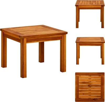 Produktbild von vidaXL Garten-Couchtisch 45x45x36 cm Massivholz Akazie - Gartentische