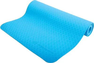 Imagen del producto de Esterilla de yoga Schildkröt, 4 mm de grosor, sin PVC, superficie texturizada de alta calidad en un solo color, muy antideslizante, 183 x 61 x 0,4 cm, incluye sistema de transporte con asa