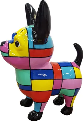 Produktbild von Abstrakte Deko Figur Statue Skulptur 55 cm Figuren Statuen Skulpturen A763 Hund
