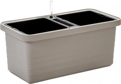 Immagine prodotto di PLASTIA s.r.o. Fioriera di grande volume Berberis DUO 78x39x35 cm, tortora