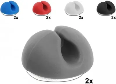 Imagen del producto de Soporte para cables, set de 10 unidades, de diferentes colores
