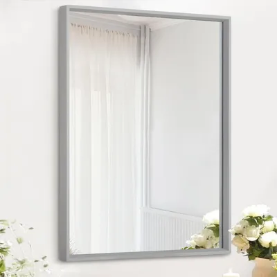 Productafbeelding van Solidchoice - Rectangulaire Decoratieve Wandspiegel 50x40 cm