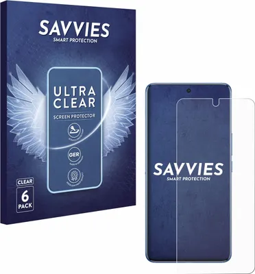 Produktbild von 6x Für Vivo V60 Schutzfolie Savvies Displayschutz Display Schutz Folie Klar Transparent