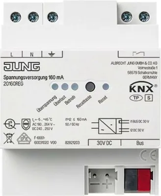 Immagine prodotto di Alimentazione Jung 160mA, KNX 20160 REG (20160REG)
