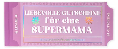 Produktbild von Block mit 24 Gutscheinen für Mama