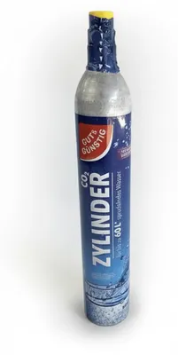 Zdjęcie produktu dla Cylinder CO2 425g – idealny do urządzeń do gazowania wody o pojemności 60 litrów. Uniwersalne zastosowanie. Dobra jakość w przystępnej cenie