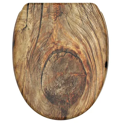 Produktbild von SANILO® WC-Sitz mit Absenkautomatik und Schnellverschluss Rustikal, Toilettendeckel direkt vom Hersteller, Klodeckel, Klobrille, WC Deckel, WC Brille