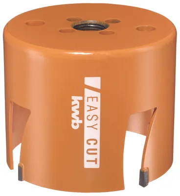 Produktbild von kwb 499080, Einzelbild, Akkuschrauber, Mauerziegel, Beton, Laminiertes Paneel, Leichtbeton, Kunststoff, Holz, Orange, Hex & SDS-plus-Wellen, 6 cm