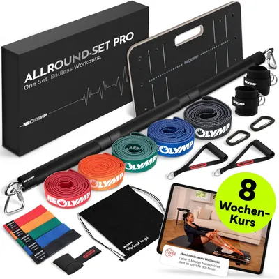 Produktbild von Fitnessbänder Allroundset – Widerstandsbänder inkl. Komplett-Zubehör