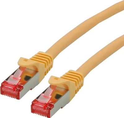 Produktbild von ROLINE Patchkabel Cat.6 S/FTP (PiMF), Component Level, LSOH, gelb, 0,5 m