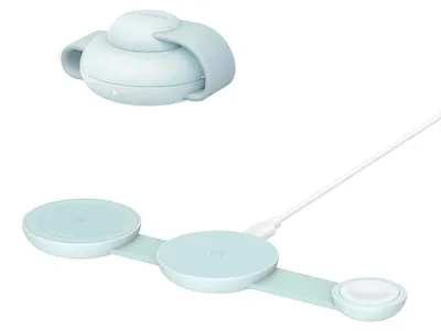 Obrázok produktu pre Anker bezdrôtová nabíjačka MagGo 3v1 (B25M8H61) – iPhone 15/16, AirPods, Apple Watch, MagSafe Qi2, skladacia, 15 W, zelená