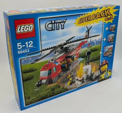 Produktbild von Lego City 66453 Feuerwehr Super Pack 4In1 60000+60001+60003+60010
