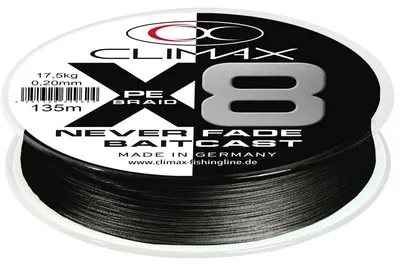 Produktbild von Climax PE X8 Neverfade Baidcast (schwarz)