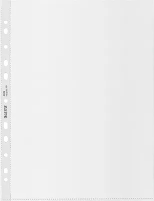 Produktbild von Leitz 40220003, 210 x 297 mm (A4), Transparent, Polypropylen (PP), Porträt, Oben, 0,07 mm