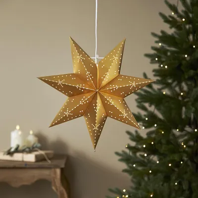 Image de Pendentif CLASSIC en or étoile 45 cm