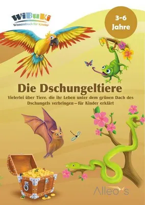 Obrázok produktu pre \WiBuKi\" Wissensbuch für Kinder: Die Dschungleltiere"