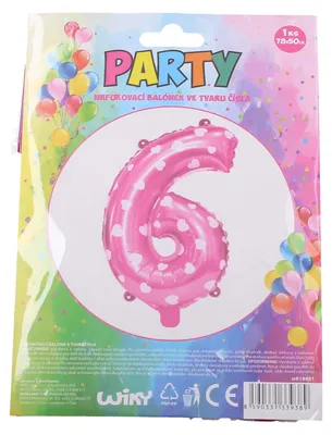 Produktbild von Aufblasbarer Ball – Nummer 6 rosa