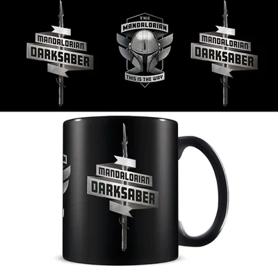 Produktbild von Star Wars - The Mandalorian -  Darksaber black Keramik Tasse - Größe Ø8,5 H9,5cm