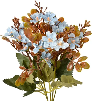 Zdjęcie produktu dla Clayre & Eef 6PL0380BL Sztuczny kwiat niebieski 33 cm