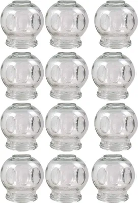 Produktbild von 12er SET Schröpfglas Extra Groß, ø 7 cm, Höhe 8 cm 12er N3