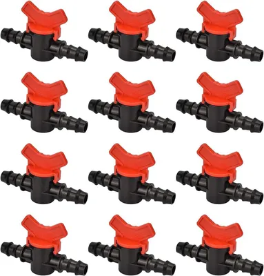 Produktbild von Absperrventil Regelventil Wasserregler - Kunststoff - 16 mm - Drehbar - Tropfbewässerung Schlauch