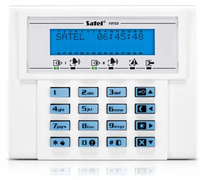 Obrázok produktu pre Satel VERSA-LCD-BL, biela, 12 V, 40 mA, -10 - 55 °C, 114,5 mm, 22,5 mm
