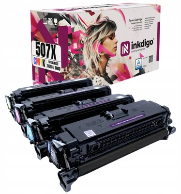 Produktbild von Inkdigo Tonerset CE400X für HP LaserJet Enterprise 500 Color M551DN, M551N, M551XH, M570dn – CMYK,