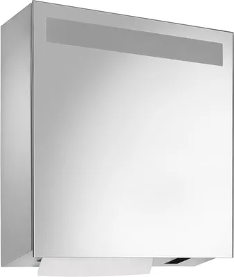 Produktbild von Wagner-EWAR Spiegelschrank mit Sensor- Seifen- und Handtuchspender WP600e Edelstahl